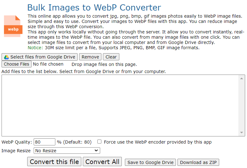 JPG To WebP Converter