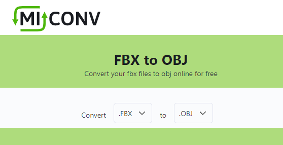 FBX To OBJ Converter